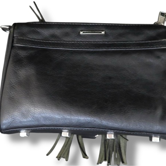 Rebecca Minkoff Fringe Mini M.A.C. (Morning After Clutch) Crossbody 2Way Leather - Picture 4 of 9